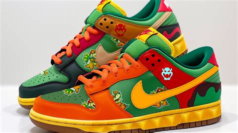 bowser dunks|nike dunk low stone block.